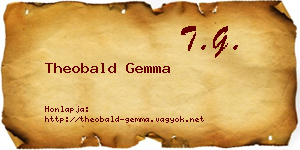Theobald Gemma névjegykártya